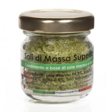 Salt with Basil and Garlic, jar 25 g